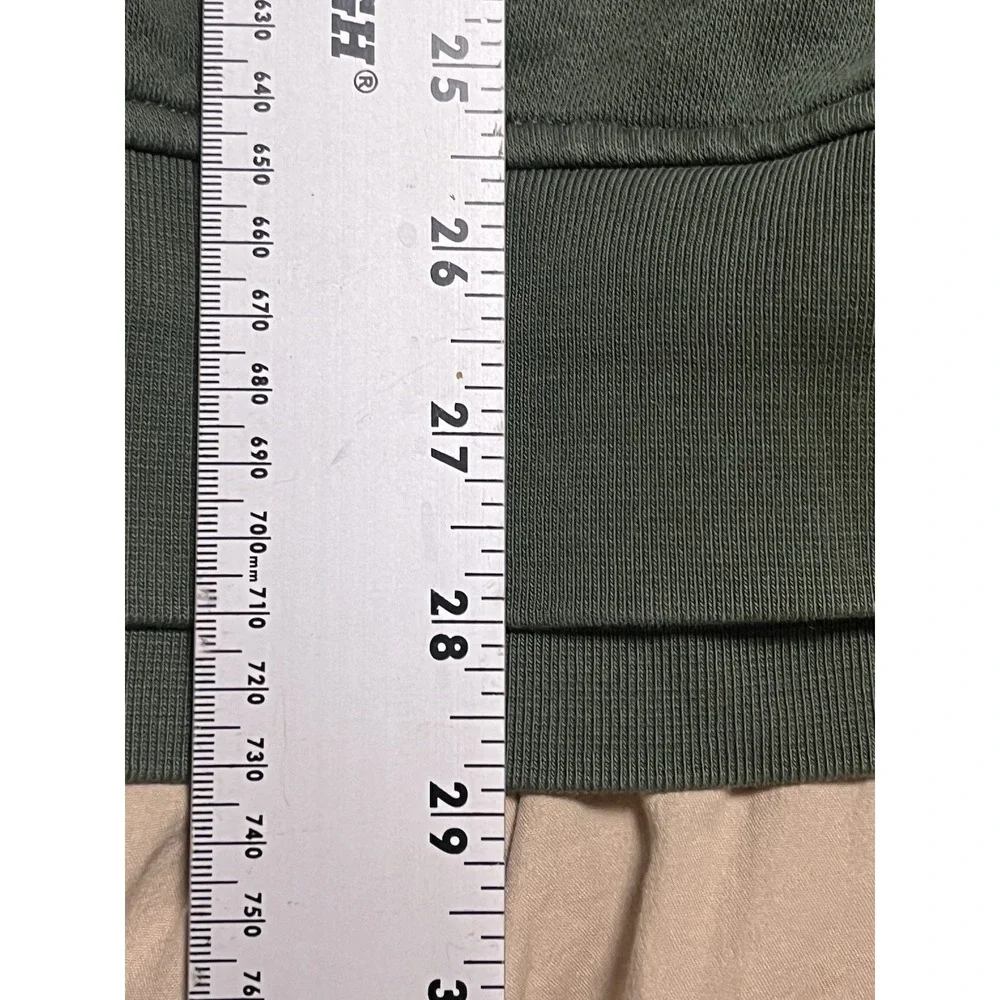 Levi's Sweatshirt Mens 2XL Green Pullover Fleece Lined Oversized Heavyweight